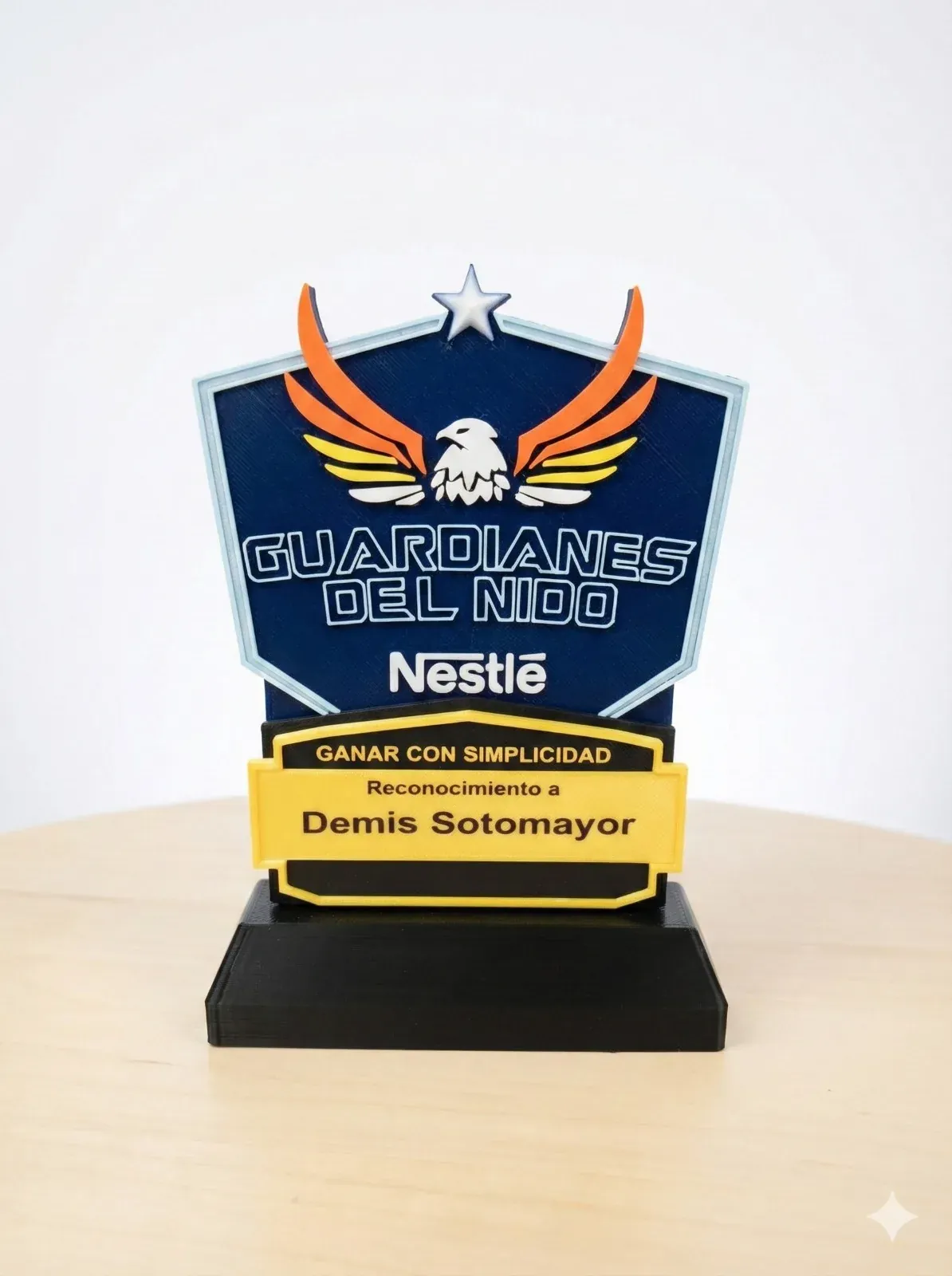 Trofeo Guardianes del Nido impreso en 3D